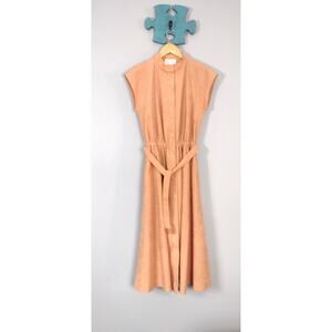 Vintage 70s David Warren New York belted dress Minimalist feminine aesthetic